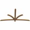 Ekena Millwork Davenport Timber Gable Bracket, Western Red Cedar, 84"W x 45"H x 1 1/2"D x 3 1/2"F, 13/12 Pitch GBW084X45X0204DAV00SWR - alternate 2